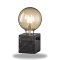 Lampe de table cube en marbre