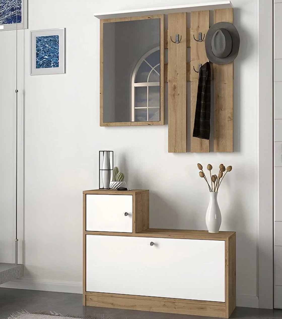 3 en 1 Meuble d’entrée